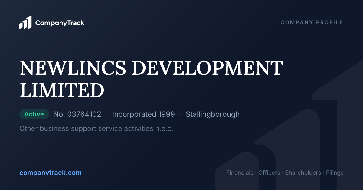 NEWLINCS DEVELOPMENT LIMITED - Profile & Financials