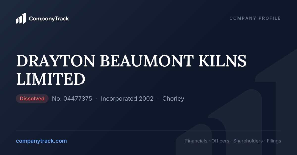 DRAYTON BEAUMONT KILNS LIMITED - Profile & Financials