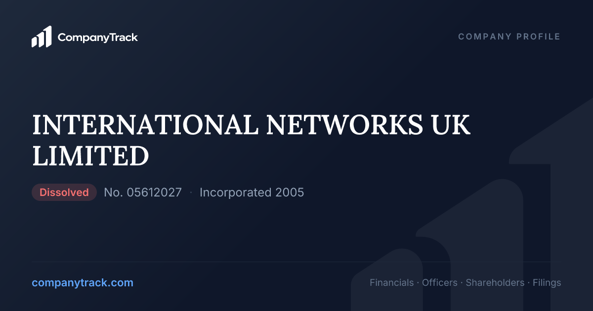 INTERNATIONAL NETWORKS UK LIMITED - Profile & Financials