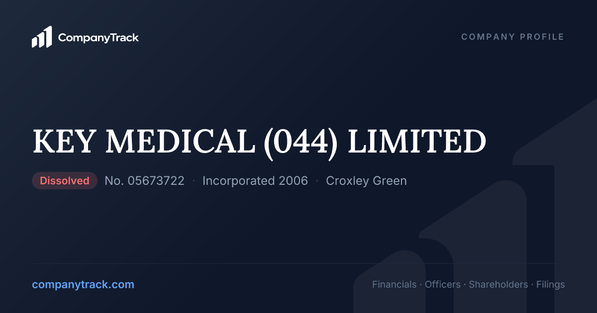 KEY MEDICAL (044) LIMITED - Profile & Financials