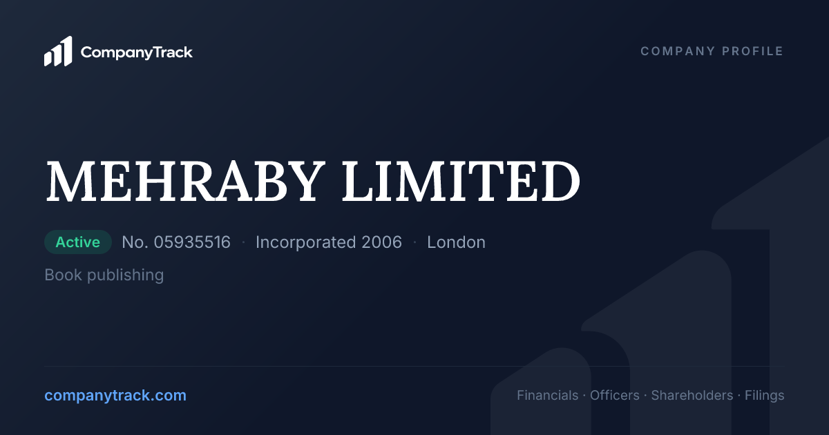 MEHRABY LIMITED - Profile & Financials