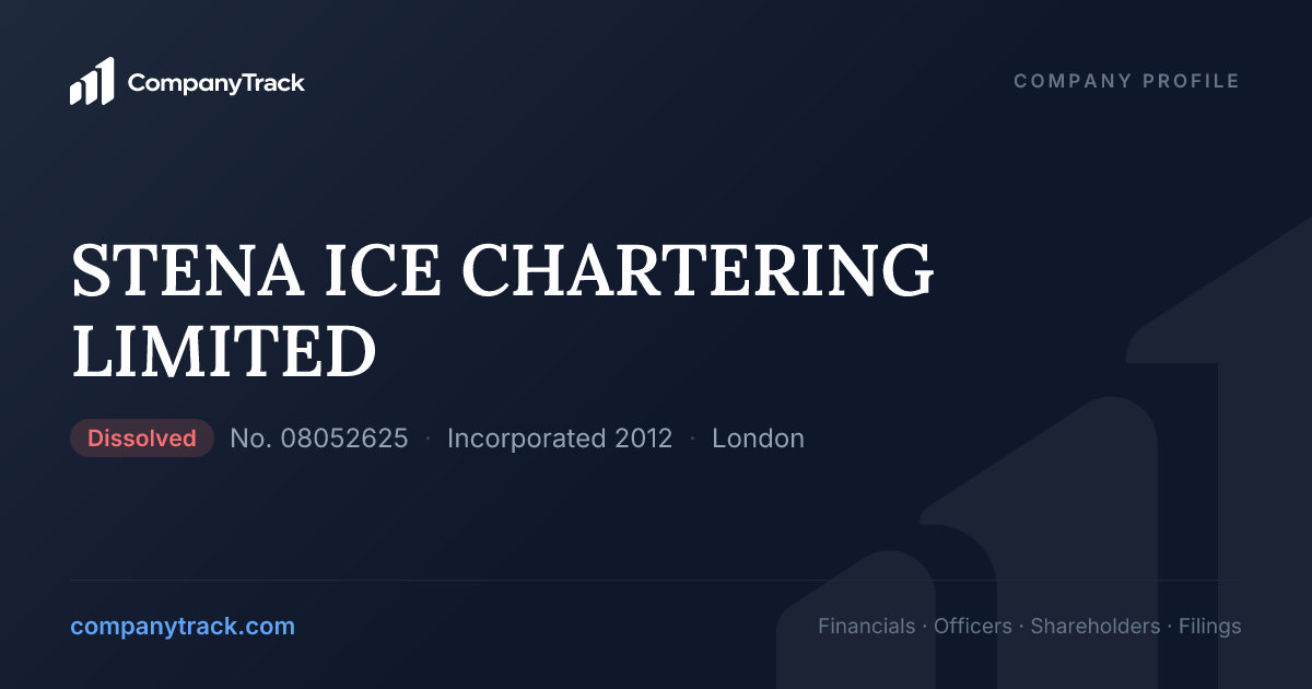 STENA ICE CHARTERING LIMITED - Profile & Financials