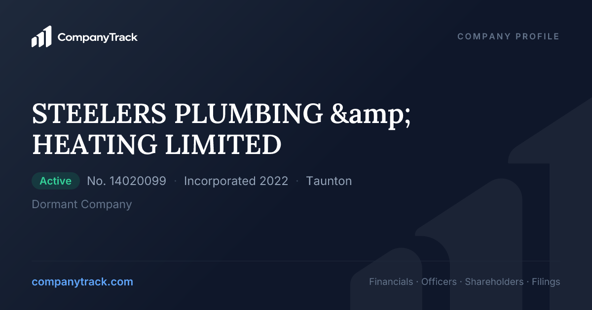 STEELERS PLUMBING & HEATING LIMITED - Profile & Financials