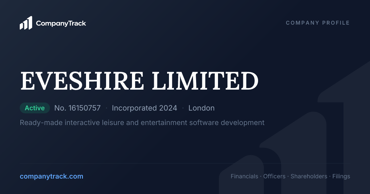 EVESHIRE LIMITED - Profile & Financials