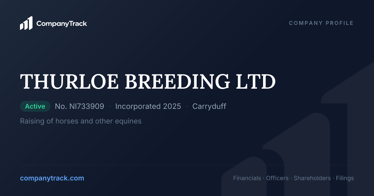 THURLOE BREEDING LTD - Profile & Financials