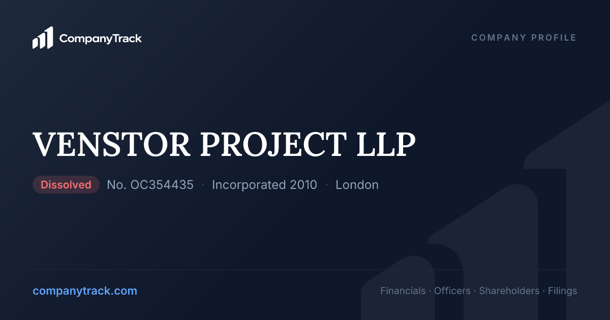 VENSTOR PROJECT LLP - Profile & Financials