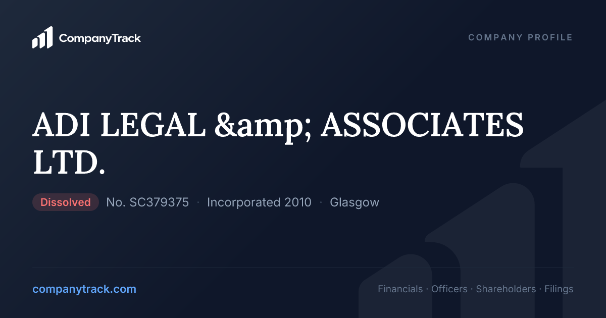 ADI LEGAL & ASSOCIATES LTD. - Profile & Financials